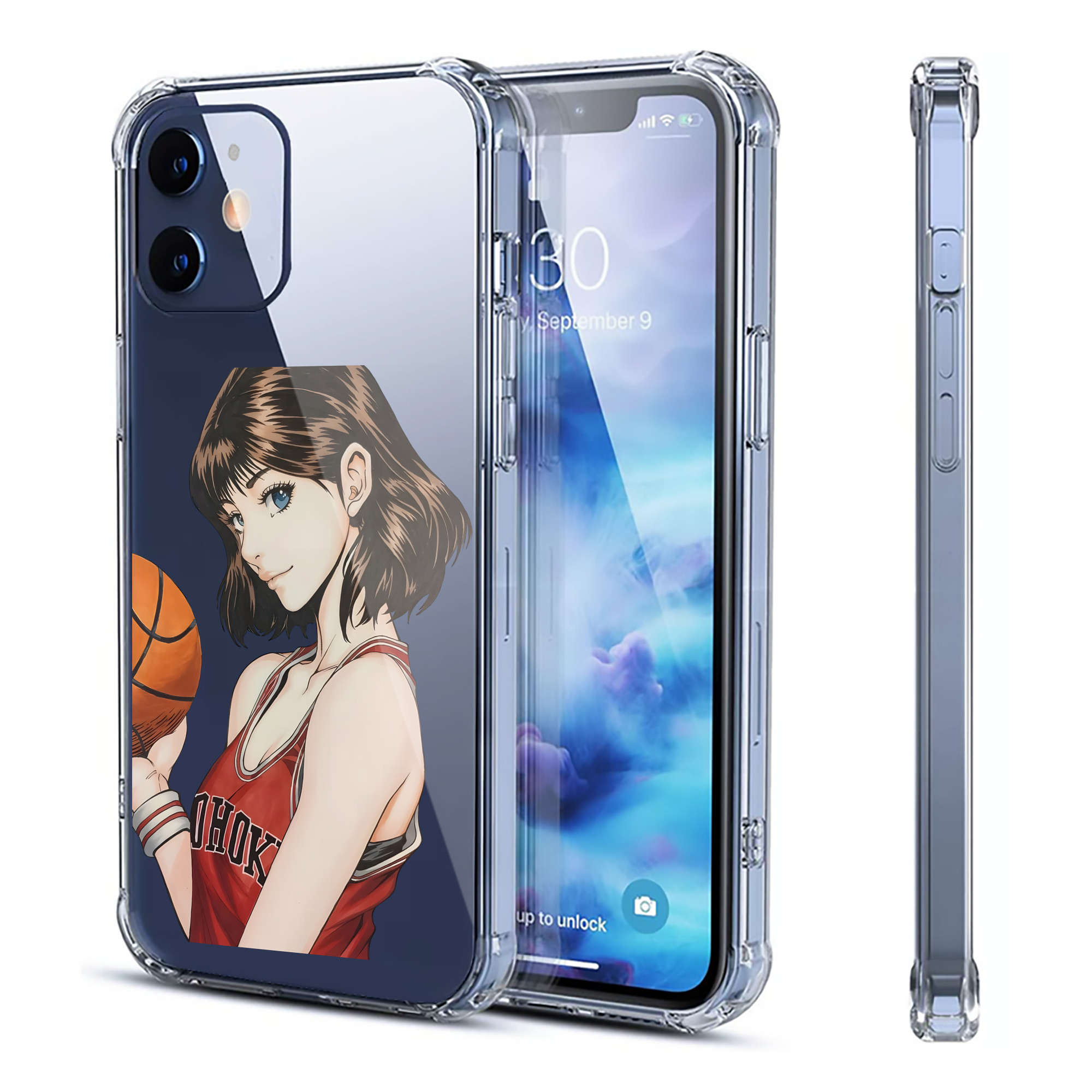 （画像用） SLAM DUNK／スラムダンク 【iPhone 12シリーズ対応】透明スマホケース（クリアソフトケース）